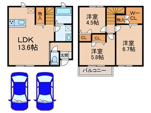 ベルリードF・千原の物件間取画像